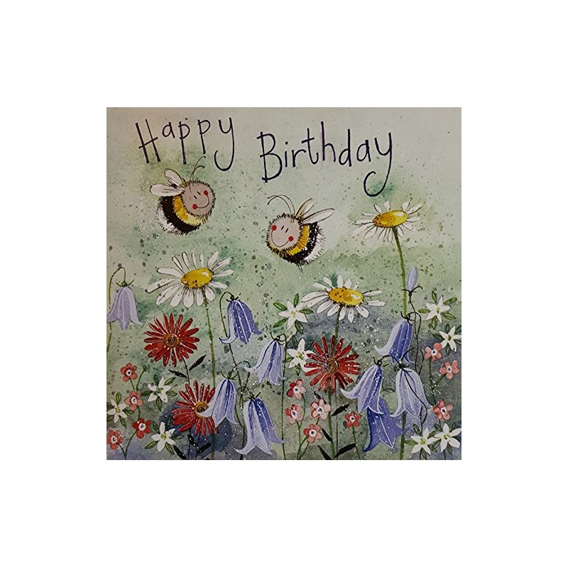 Alex Clark Bee Meadow Birthday Card