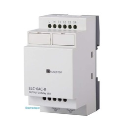 PLC6AC Programmable Logic Controller EL6 PR6 w 4 AC input, 2 Relay Output, 120/220VAC