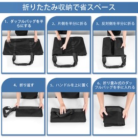 TORIBIO Boston Bag, Sports Bag, Waterproof, Storage, Multifunction, Black