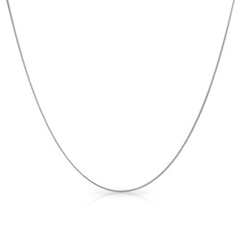Bling Jewelry Unisex Thin 2MM Strong Simple Miami Cuban Curb Chain Necklace for Women Men .925 Sterling Silver 24 Inch