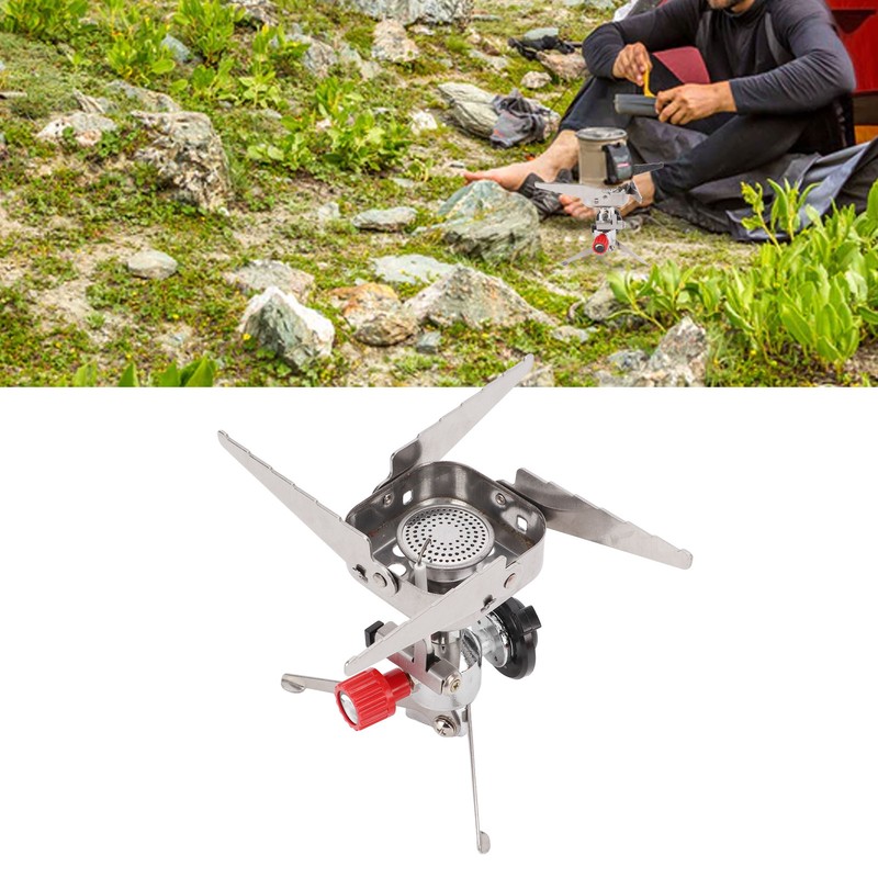Folding Pocket Stove Camping Emergency Gas Stove Ultralight for Outdoor
