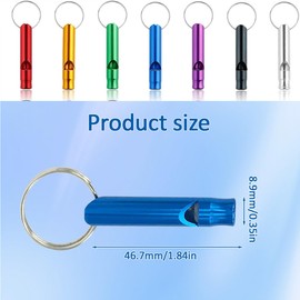 LGYUWER 7 Pcs Dog Whistles for Recall Dog Whistle To Stop Barking, Ultrasonic Tool Portable Metal Keychain For Most Breeds Pets Recall Training Stop Barking And Pet Behavior Control (Random color)