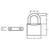 Henry Squire Lion Premium Solid Brass 4 pin Padlock, 24.5