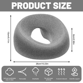 Massage Face Cradle Pillow, Massage Headrest for the Bed, Massage Pillow Head Hole, Massage Cushion with Front Down U-shaped Massage Headrest, for Spa Salon Massage Bed