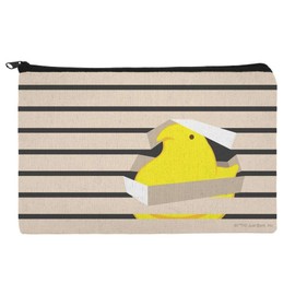 The Peeping Yellow Peep In Window With Blinds Makeup Cosmetic Bag Organizer Pouch
