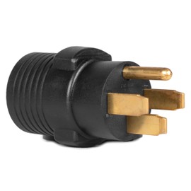 WEN 240V 50-Amp 12000-Watt Generator to Appliance Adapter, NEMA 14-50P 4-Prong Plug to NEMA 6-50R 3-Prong Appliance Outlet (GNA650)