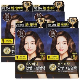 Lien black hair secret herbal cream dyeing 120g dark brown 4 pieces Lien black hair secret herbal cream dyeing 120g black / 리엔 흑모비책 한방 크림 염색 120g 짙은갈색 4개 리엔 흑모비책 한방 크림 염색 120g 흑색
