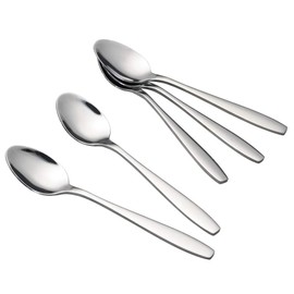 Gitany Set of 12 Tea Spoons, Small Dessert Spoons, Stainless Steel