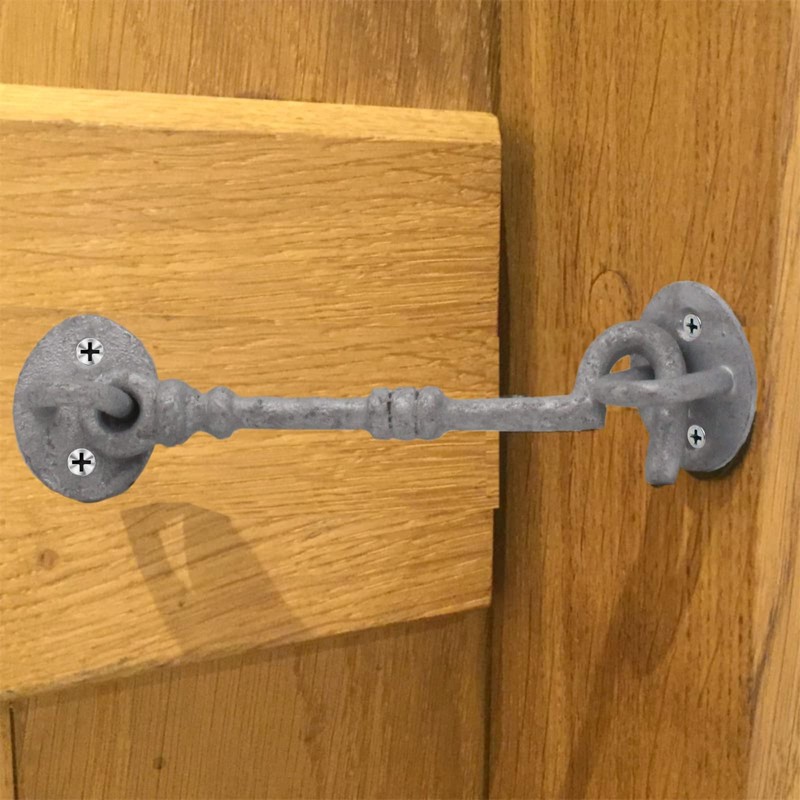 Cabin Hook and Eye Galvanised Cast Iron Heavy Duty 100mm/4