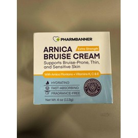 Arnica Bruise Cream Extra Strength – Fast-Acting Arnica Montana with Vitamins K, C & E for Bruising, Swelling, Discoloration & Thin Skin – Hydrating Moisturizer for Face & Body – 4 oz