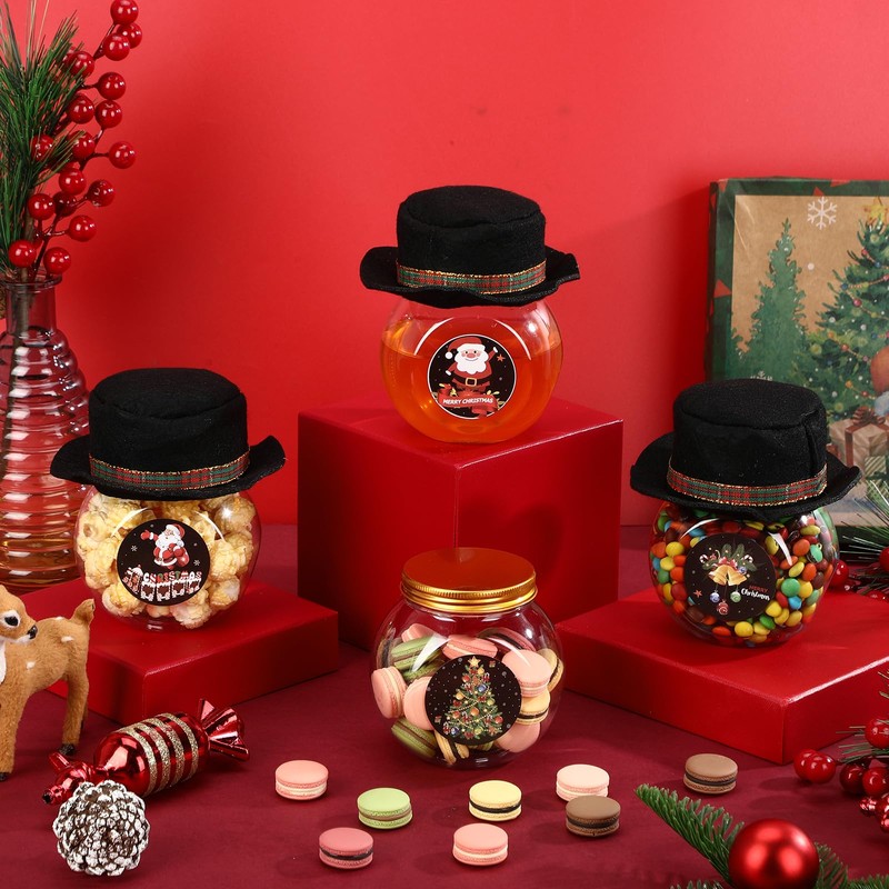 20 Set DIY Christmas Mason Jar with Lids and Felt