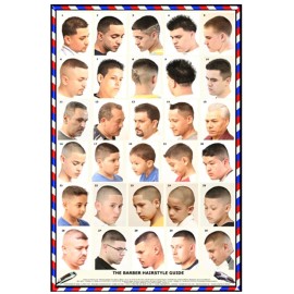 SI-06-062HSM BARBER SALON BEAUTY SPA 24"X36" HAIR STYLE CUT DESIGN POSTER WOMEN