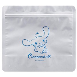 Skater CAF1 Aluminum Zipper Bag with Zipper, Storage Bag, Cinnamon Roll, Sanrio, 5 Pieces