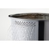 Yoshikawa SJ2500 Washtub, D-Shaped, Small, Perforated & Rubber Feet, Silver,
