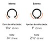 Truper PIAN-4, Pinza para anillos de retención 6 1/2" con