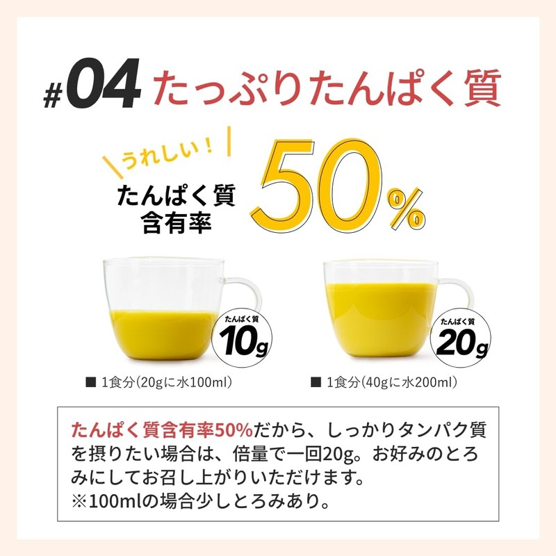 KOREDE 甘くない プロテインスープ きのこチーズ 400g たんぱく質50% ソイプロテイン 20食分