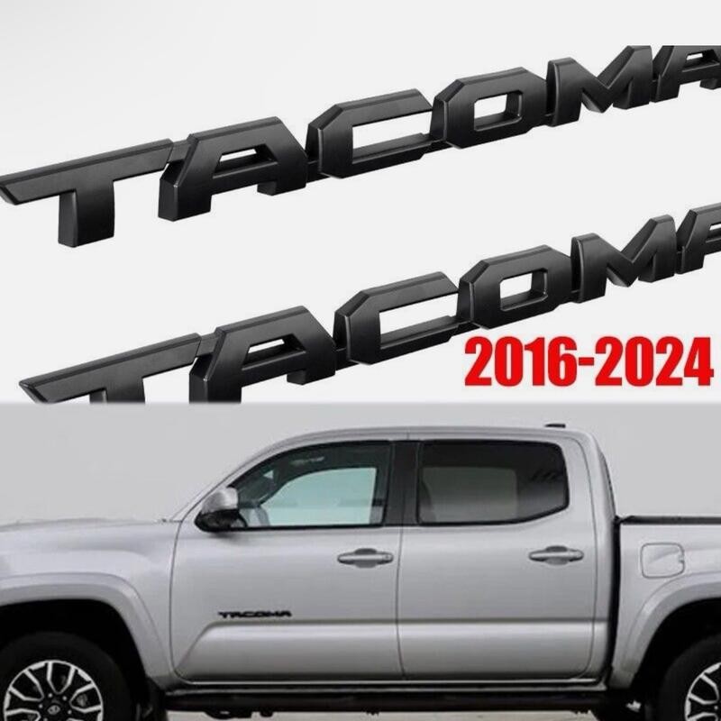 (2016-2023 ) TACOMA Pair Side Door Badge for Tacoma Emblem