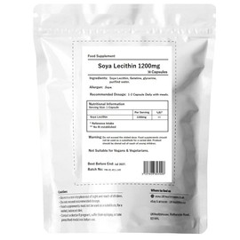 UKHealthHouse Lecithin Softgel Capsules – 1200mg x 30 Capsules – High Strength Omega 6 GLA Content – Great for New Mums & Feeding Newborns, Aids Metabolism & Women’s Health 