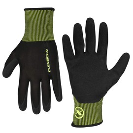 Flexzilla GC220L Foam Latex Dip, Black, L General Purpose Glove