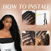 Deep Wave Feather Crochet Hair 18 Inch 4#， Miracle Knots