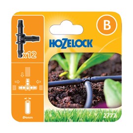 Hozelock T Piece Connectors 4mm (12 pack)