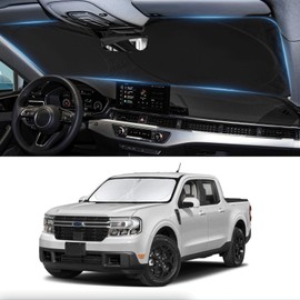 Sunshade for Maverick Windshield Sun Shade Custom-fit for 2020-2025 2026 Ford Maverick XLT, Limited, Platinum Accessories Foldable Window Shield Windshield Cover Sun Visor Protector Block UV