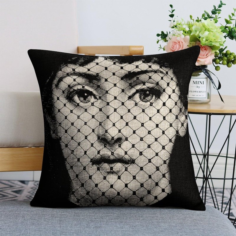 LITTLIUDO Lina Cavalieri Pillow Cover, Lina Cavalieri Artificial Linen Throw