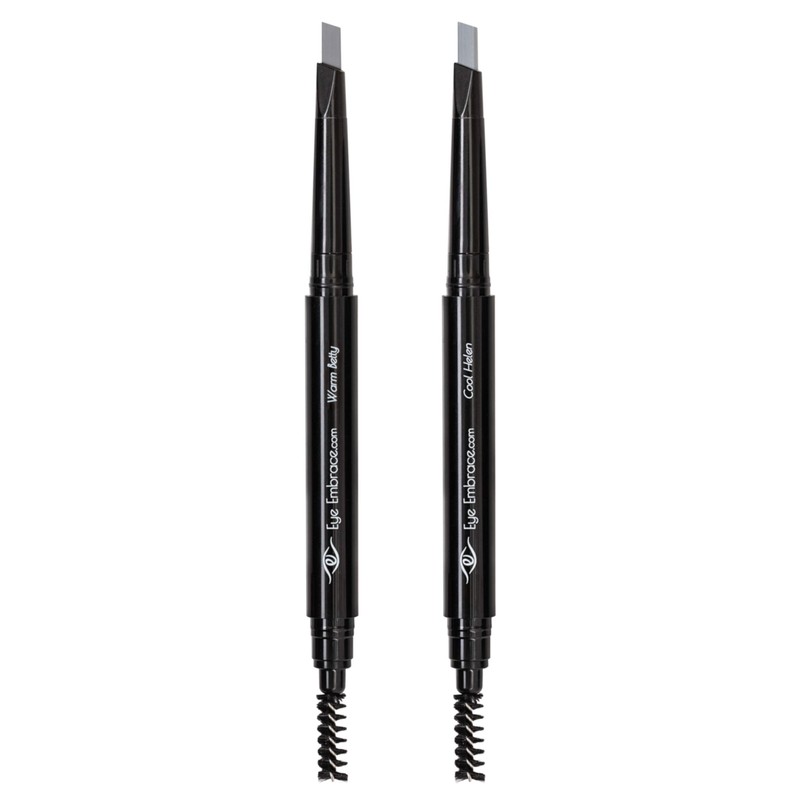 Eye Embrace Light Gray Eyebrow Pencils: Warm Betty & Cool