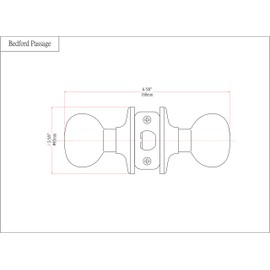 Designers Impressions Bedford Design Satin Nickel Round Passage Door Knob (Hall & Closet)