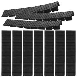 Mobestech 20Pcs Table Shims Plastic Shims Furniture Legs Black Levelers Pads Home Table Chair Leg Wedges Heavy Duty Shims Adjuster for Home Improvement and Workplace (9.9 * 2CM)