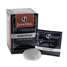 Java One Single Cup Coffee Pods, Sumatra Mandheling, 14 Pods/box