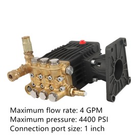 GXYWADY 4400 PSI 4 GPM 1-Inch Shaft Pressure Wash Pump Used to Help Clean Walls, Roads etc
