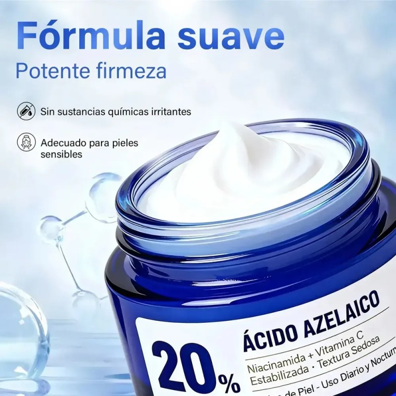 Ácido Azelaico Crema Con 20% Vitamina C Y Niacinamida Todo