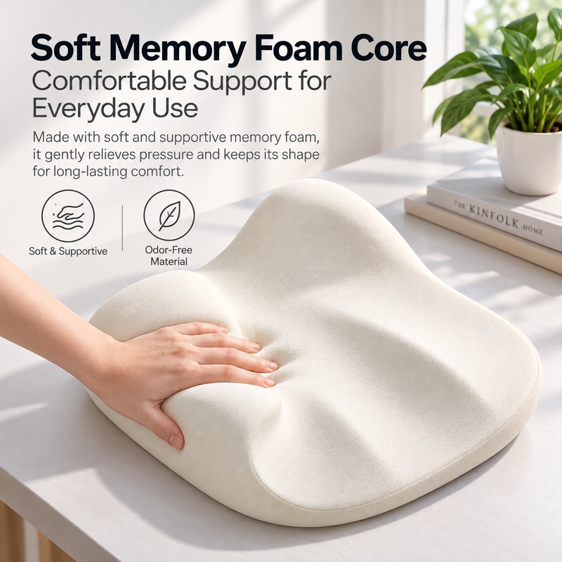 Premium Memory Foam Car Seat Cushion Set for Driving –