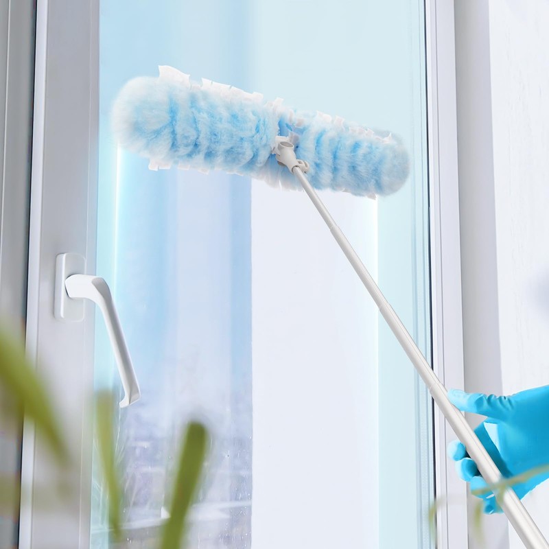 6 ft Extendable Duster Handle with 20 Refills, Compatible with