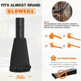 Sealegend Universal Leaf Blower Gutter Cleaning Attachment, Gutter Cleaning Kit for Leaf Blowers Clean Gutters from The Ground Leaf Remover