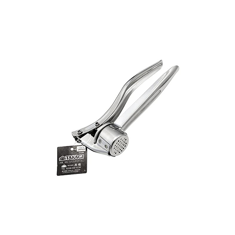 Takagi Stainless Steel Garlic Squeezer, Small