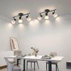 KEESFU 3 Light Track Lighting Fixtures Ceiling,Adjustable Directional Ceiling Lights