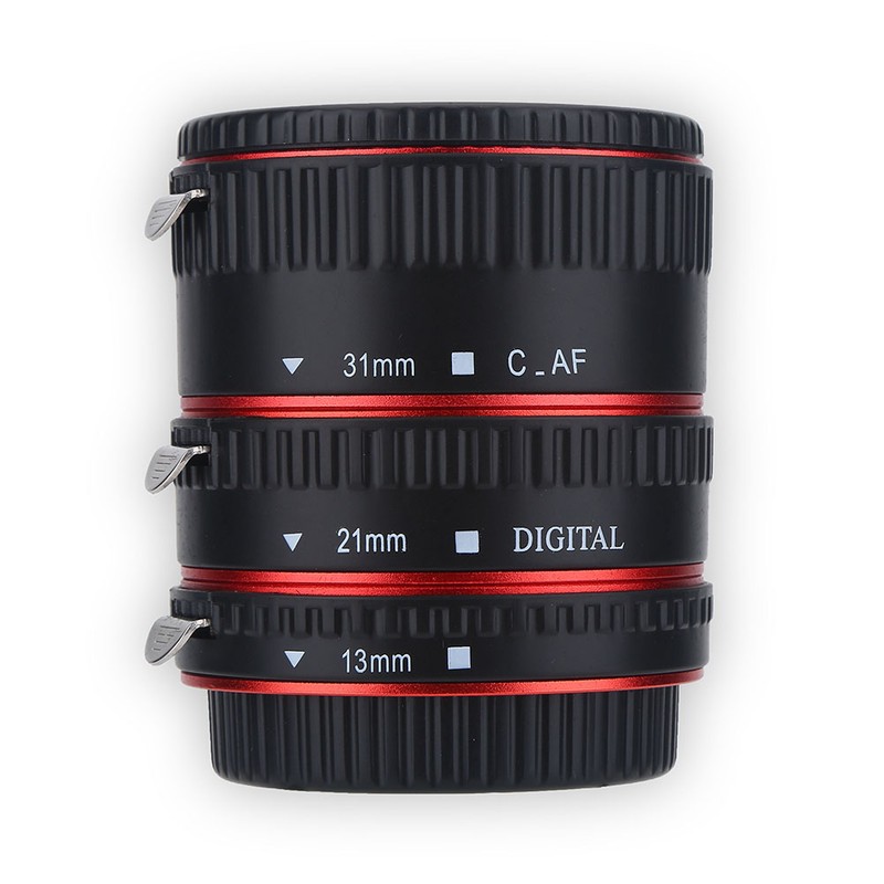Metal Auto Focusing Macro Extension Adapter Tube Ring Set for