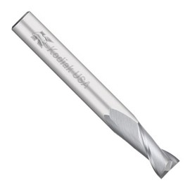 Kodiak Cutting Tools KODIAK136211 USA Made Solid Carbide End Mill, Long, 2 Flute, 7/16" Shank, 2" Length of Cut, 4" Overall Length, 7/16" Diameter