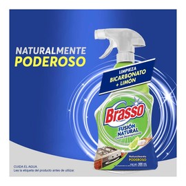 Brasso® desengrasante para cocina atomizador Fusion Natural Limon+bicarbonato 600 mL