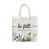 Zeghk Christian Tote Bag, Be Still and Know Canvas Tote
