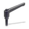Ganter Standard Elements Adjustable Clamping Lever with Screw Thread –