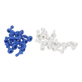 Juego de Ajedrez de 32 Piezas, Figuras de Pl¨¢ de Alta Resistencia con Altura de 49 mm, Ideal para Camping, Fiestas y Vacaciones