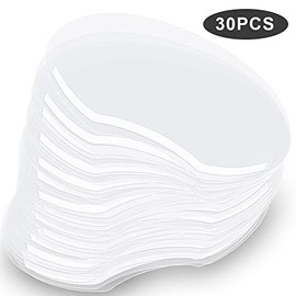 Wholelovein 30 piezas de protector facial para regadera, visera transparente para cejas para adultos, extensiones de pestañas, cirugía de párpados, cuidado posterior de pestañas para suministros de