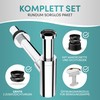 Engelbach® Designer Siphon for Washbasins and Washbasins with Cleaning Opening