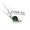 Sweet Pea Peapod Necklace