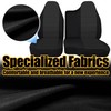 FIOQE Black Oxford Fabric Seat Protectors for Ford Ranger 1998
