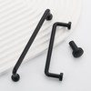 9BUILD EU0025 Pack of 6 Furniture Knobs Black Cabinet Knobs