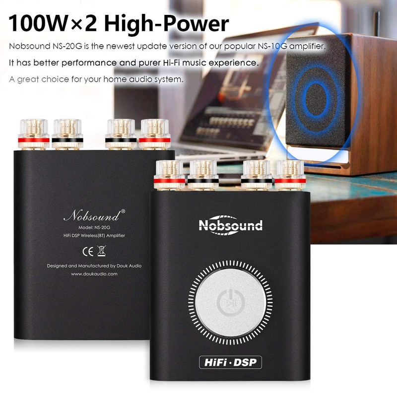 Nobsound NS-20G Mini Digital Power Amplifier Bluetooth Hifi Stereo Amp
